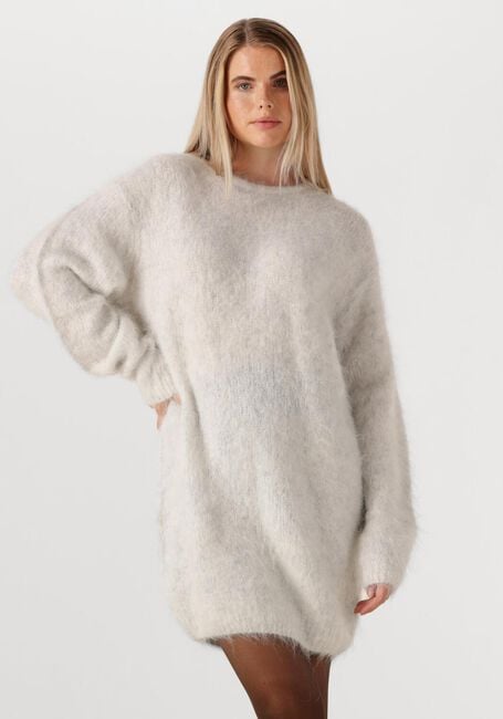 Lichtgrijze AMERICAN VINTAGE Midi jurk NIBY - large