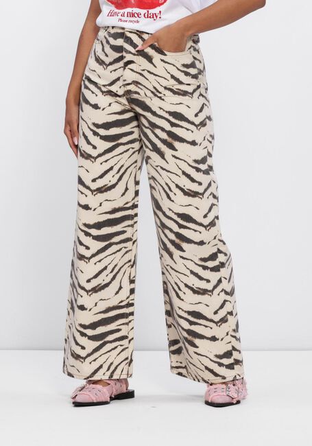 Beige GANNI Jeans PRINT DENIM LARI JEANS - large