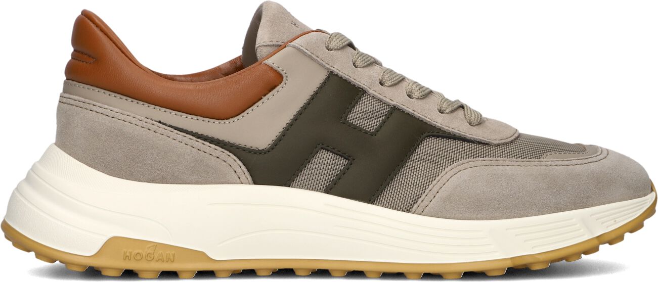 Hogan Lage Sneakers Heren Hyperlight Allac Nuova, Maat: 40,5 / 41, Materiaal: Suède, Kleur: Taupe