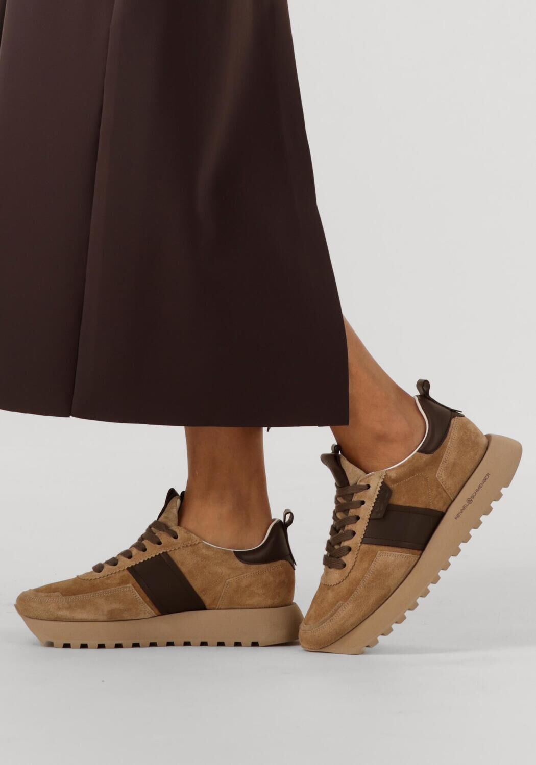 Taupe KENNEL & SCHMENGER Lage sneakers 24210 - large