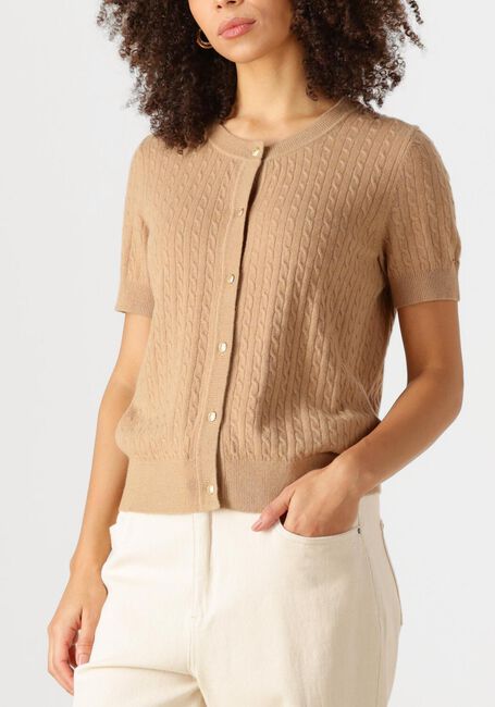 Bruine TOMMY HILFIGER Top MINI CABLE C-NK CARDI SS - large