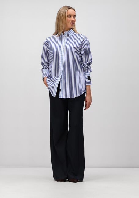 Blauwe HAUTE L'AMITI&Eacute; Blouses LARK MIX STRIPE SHIRT - large
