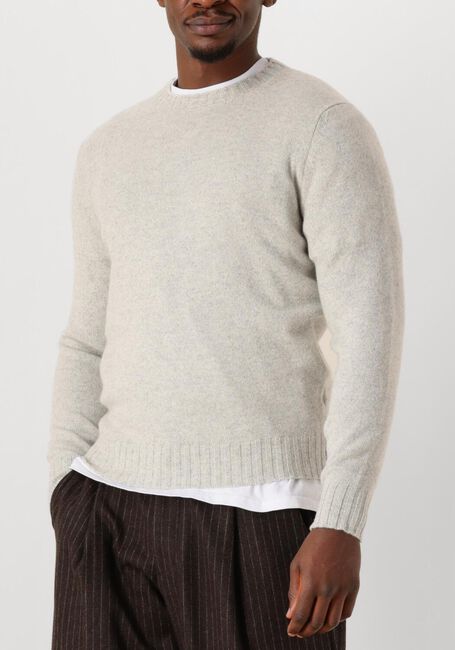 Grijze FILIPPO DE LAURENTIIS Trui G.COLLO ML LANA CASHMERE - large