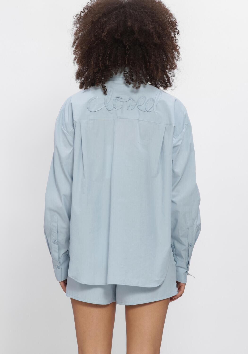 Blauwe CLOSED Tops & T-shirts OVERSIZED SHIRT - large