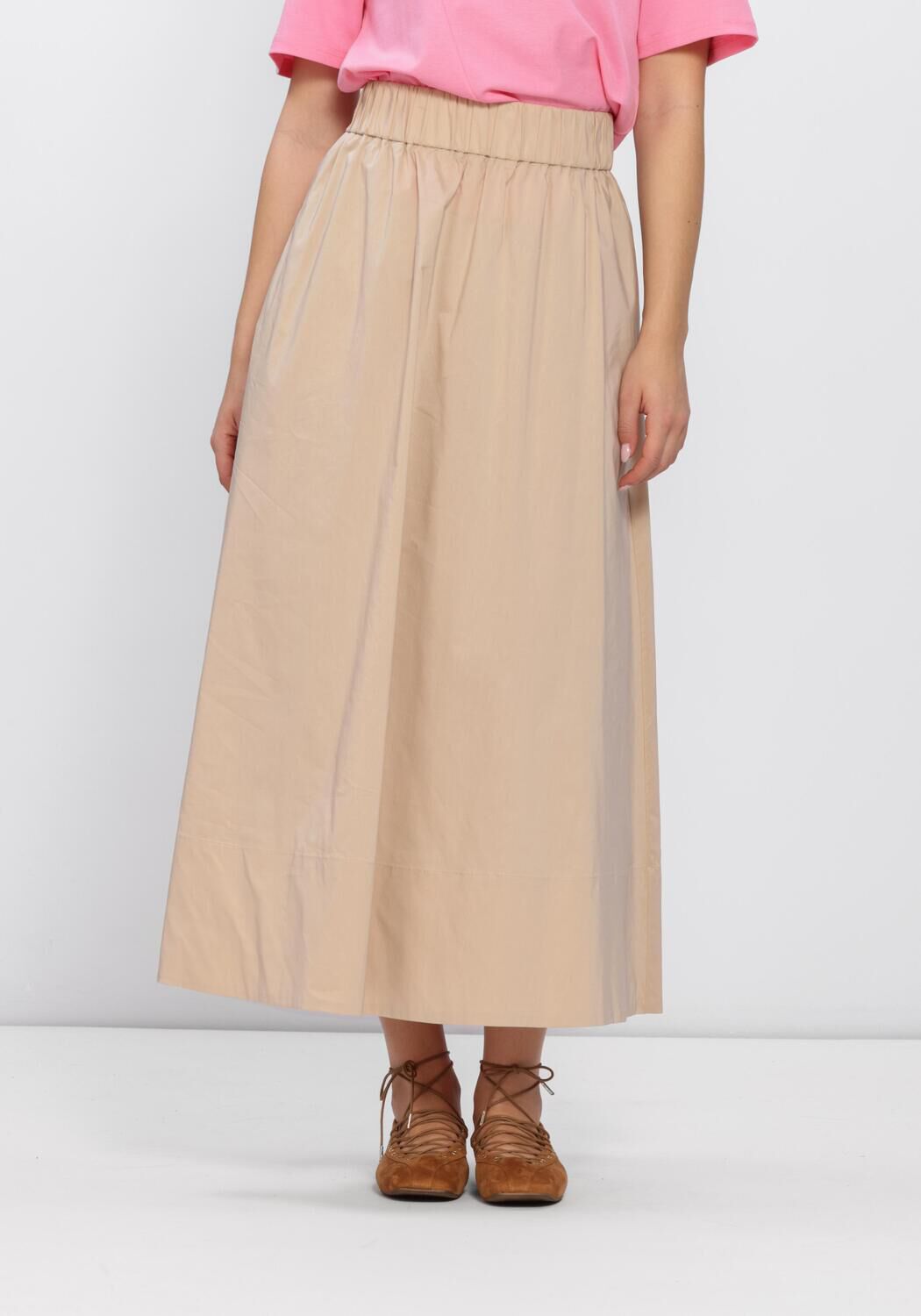 Aimee the Label Maxirok Dames Monday Skirt, Maat: L, Kleur: Beige afbeelding 1