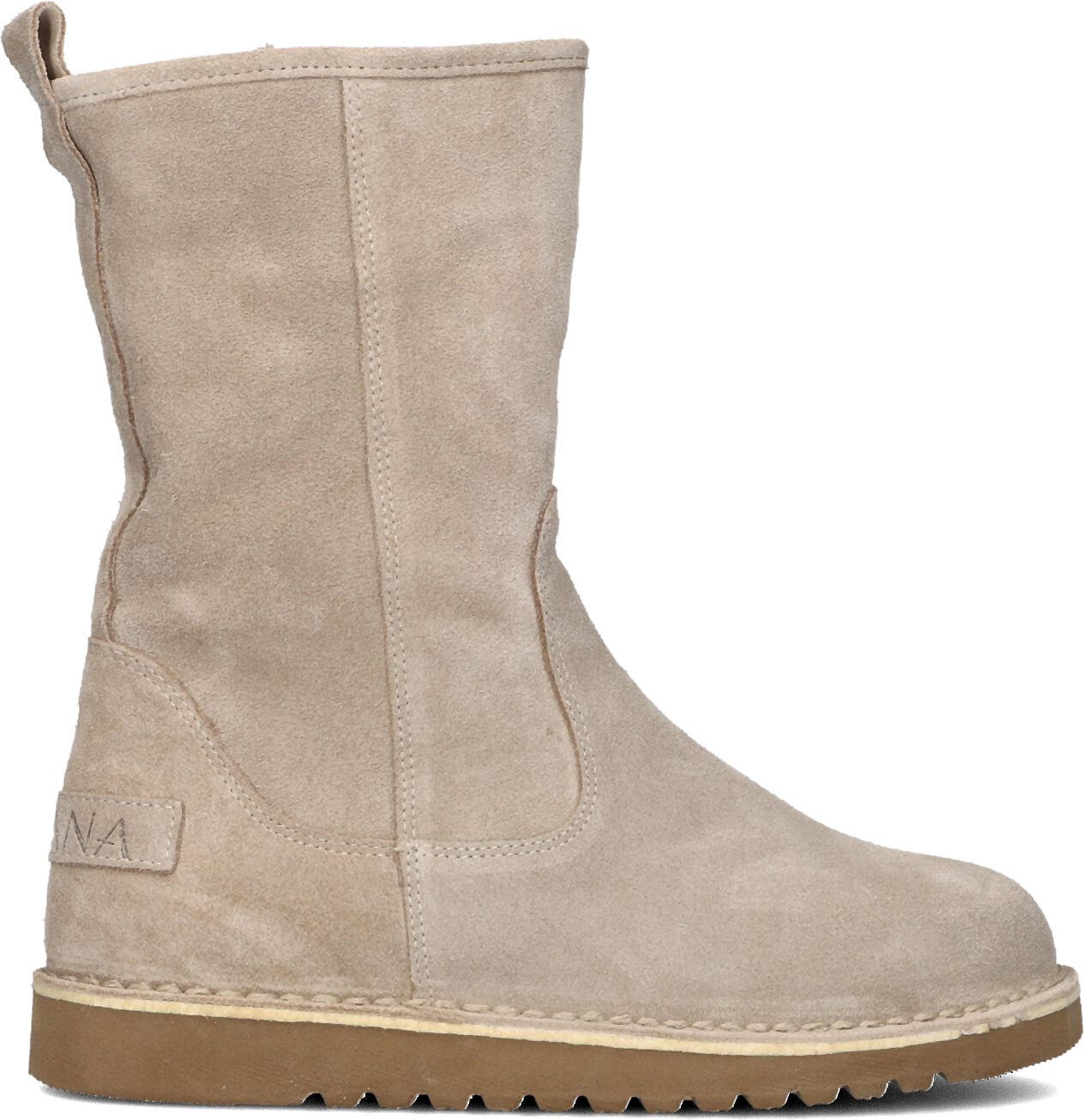 Ayana Enkelboots Dames 2444, Maat: 44, Materiaal: Suède, Kleur: Beige