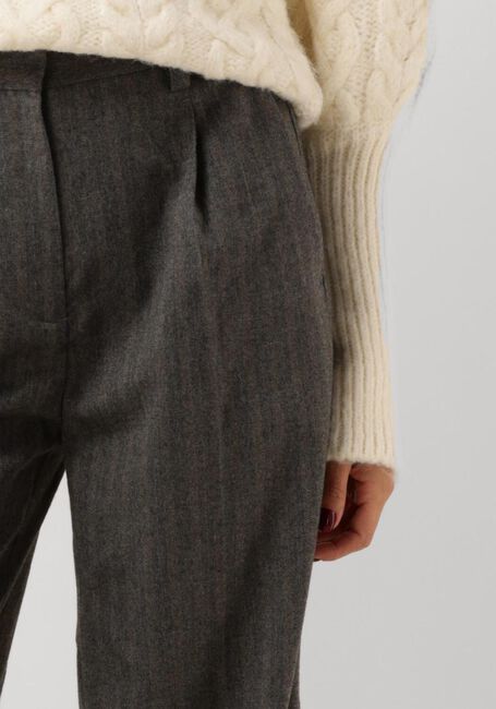 Donkergrijze SECOND FEMALE Pantalon HOLLANDA TROUSERS - large