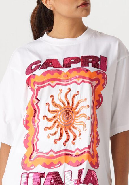 Witte GOLDBERGH T-shirt RAYA SHORT SLEEVE TOP - large