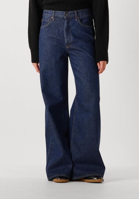 Donkerblauwe AGOLDE Wide jeans DAME JEAN NO CUFF IN FOXLEY - large