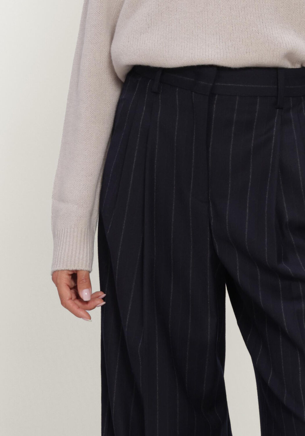Donkerblauwe MAX MARA Wijde broek WKDNEBBIE - large
