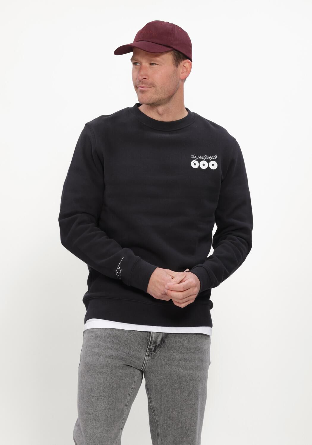 Zwarte THE GOODPEOPLE Trui LAURENT - large