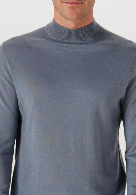 Lichtblauwe PROFUOMO Coltrui PULLOVER MOCK NECK MERINO - large