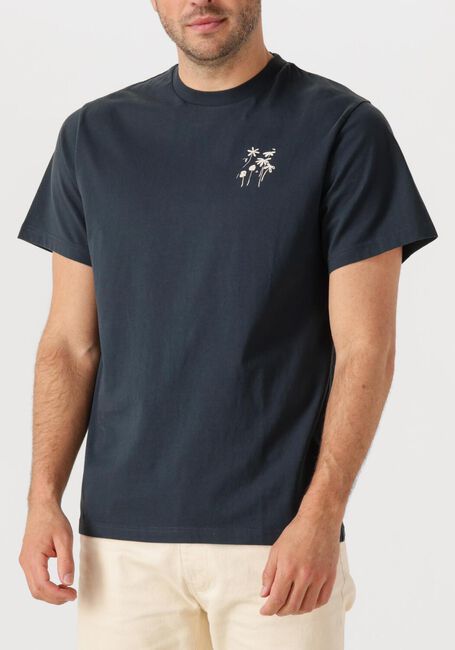 Donkerblauwe FORÉT T-shirt FLORA T-SHIRT - large