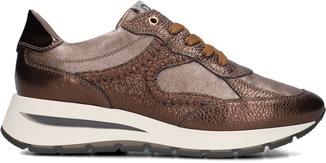 DL Sport Lage Sneakers Dames 6333, Maat: 37, Materiaal: Leer, Kleur: Brons
