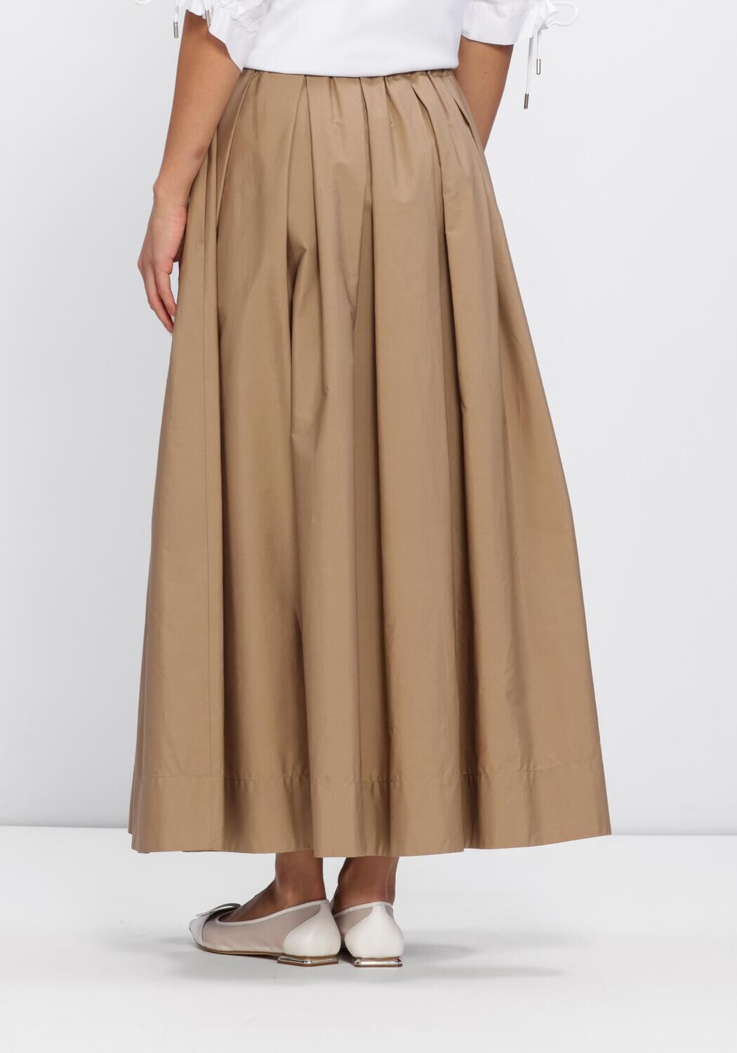 Beige MAX MARA Jurken POPELINE SKIRT - large