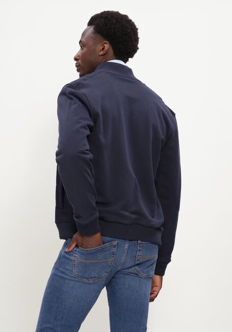 Blauwe FAY Gewatteerde jas GIUBBINO ZIP RICAMO - large
