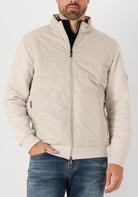 Beige GENTILUOMO Gewatteerde jas CARDIGAN ZIP - large