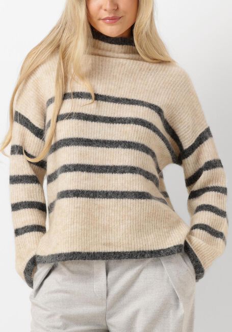 Zand SECOND FEMALE Trui OVALIS KNIT T-NECK - large