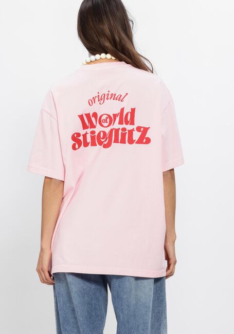 Lichtroze STIEGLITZ T-shirt WORLD OF STIEG OVERSIZED T SHIRT - large