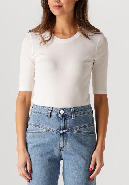 Ecru CLOSED T-shirt CREWNECK SHORTSLEEVE - large