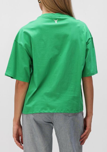 Groene ALIX THE LABEL T-shirt LADIES KNITTED THE LABEL T-SHIRT - large