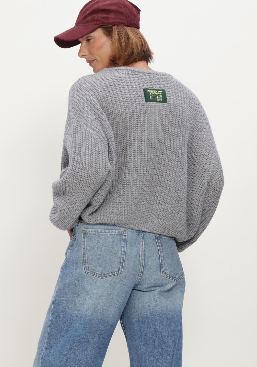Grijze AMERICAN VINTAGE Trui CYROW - large