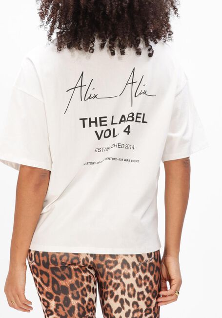 Witte ALIX THE LABEL T-shirt LADIES KNITTED BULL T-SHIRT - large