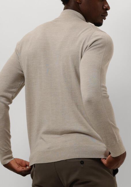 Beige PROFUOMO Trui PULLOVER MOCK - large