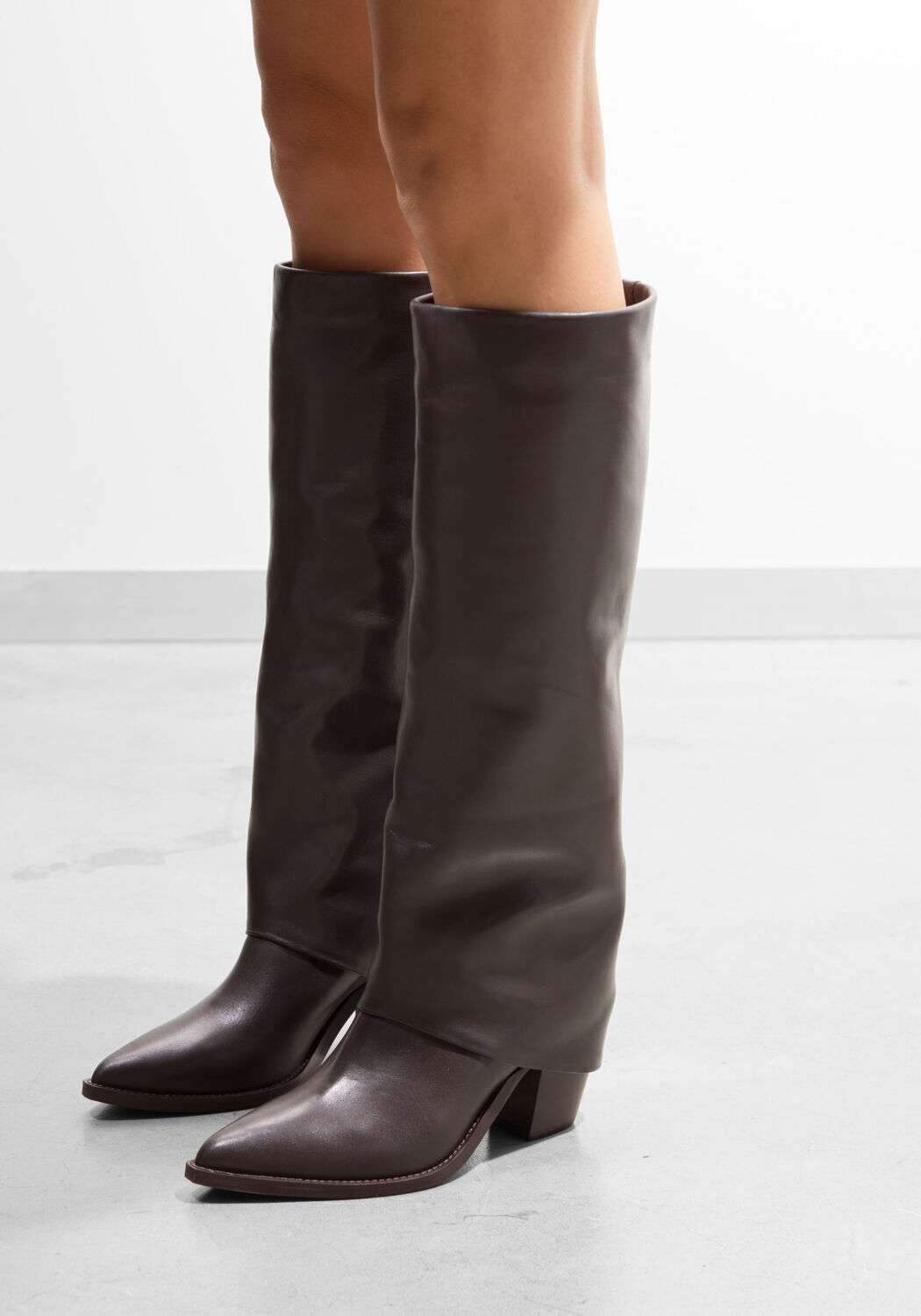 Bruine LINA LOCCHI Hoge laarzen MW506 - medium