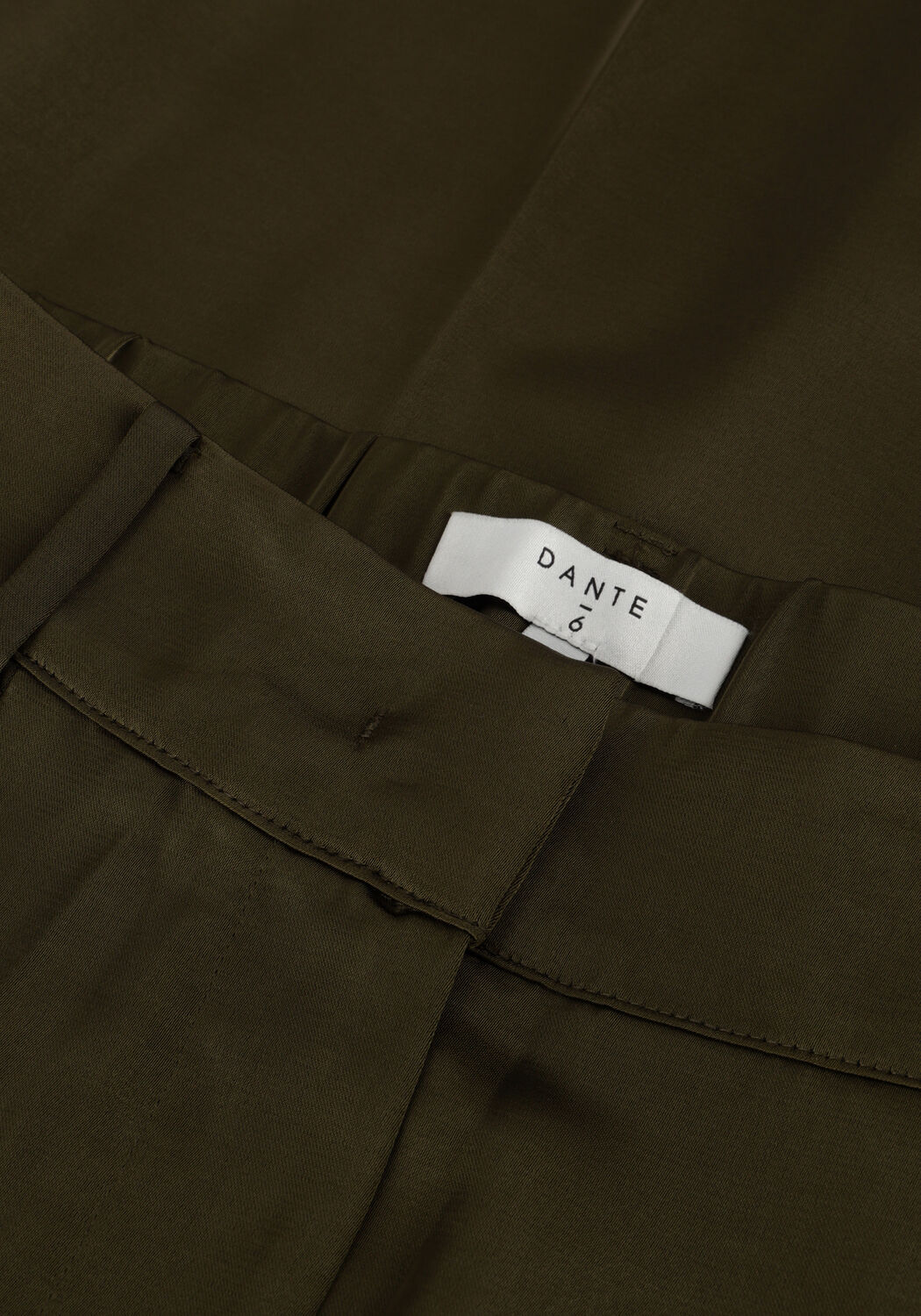 Donkergroene DANTE6 Pantalon ZIJDEN BROEK - large