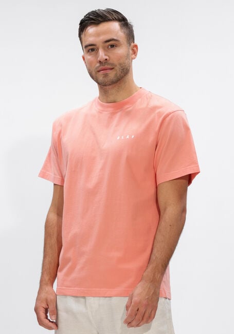 Oranje OLAF HUSSEIN T-shirt BRUSHSTROKE FACE TEE - large