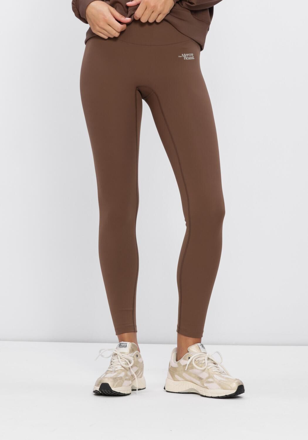 Mercer Amsterdam Dames The Mercer Legging, Maat: XL, Kleur: Bruin afbeelding 1