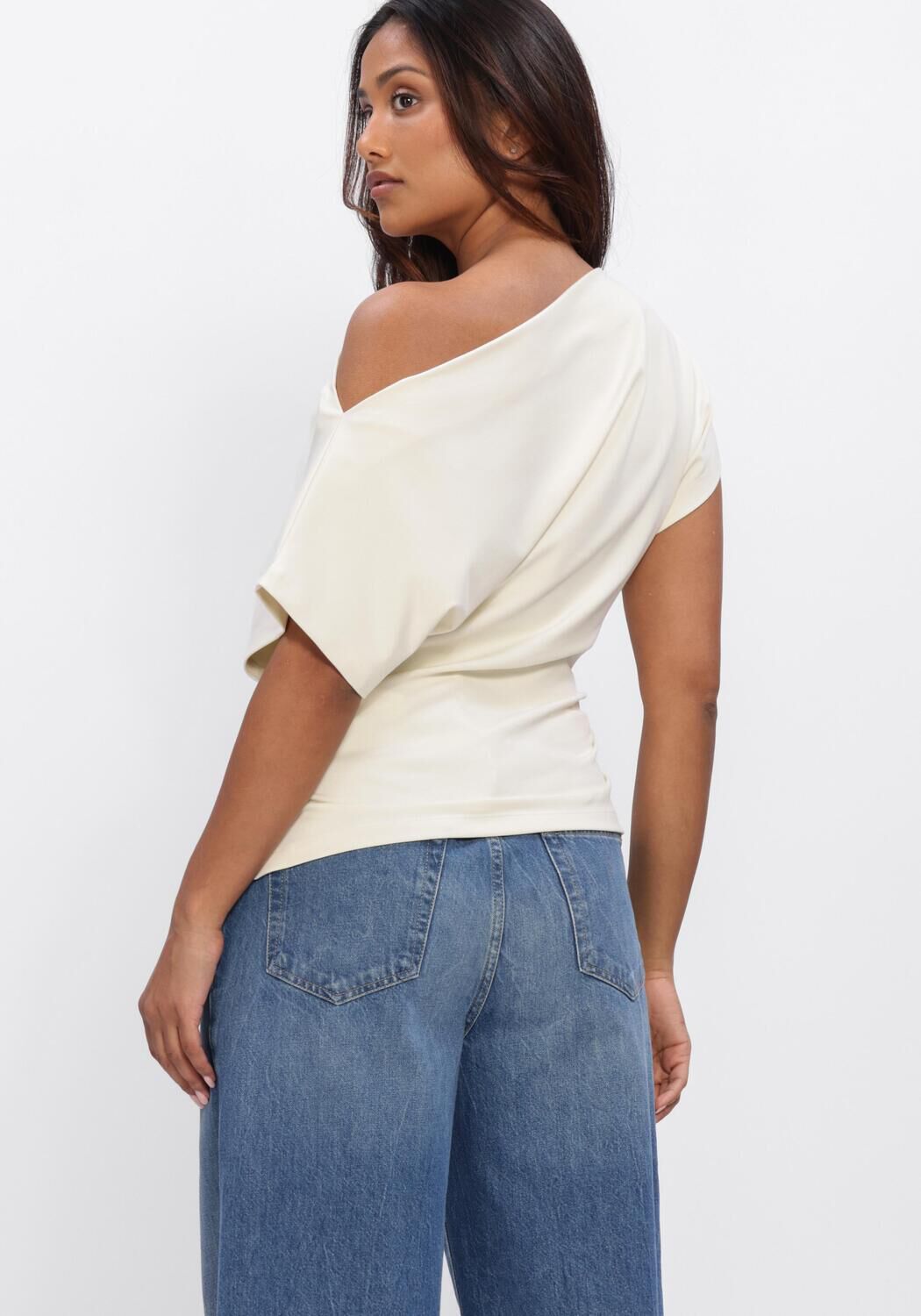 Creme CLOSED Tops & T-shirts OFF SHOULDER TOP - large