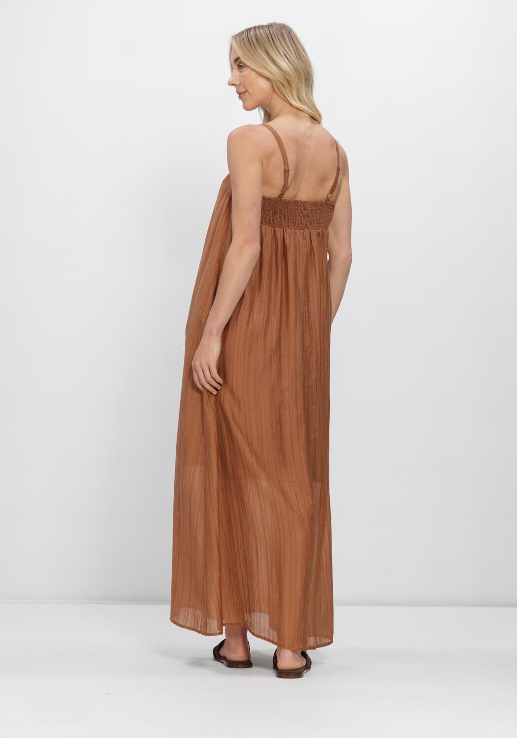Bruine CO'COUTURE Maxi jurk REGGIECC STRAP DRESS - large