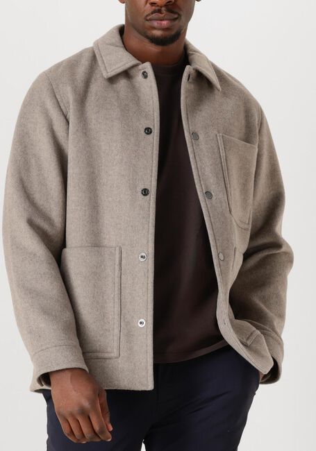 Taupe WOOLRICH Jack WOOL CHORE COAT - large