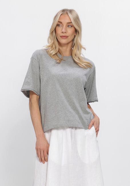Lichtgrijze CLOSED T-shirt RELAXED T SHIRT - large