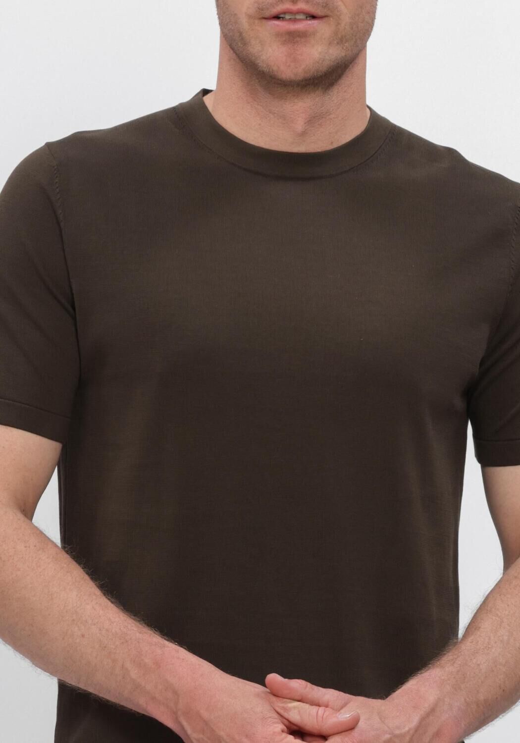 Bruine PROFUOMO Polo T-SHIRT CREW NECK SS AERO EASE - large