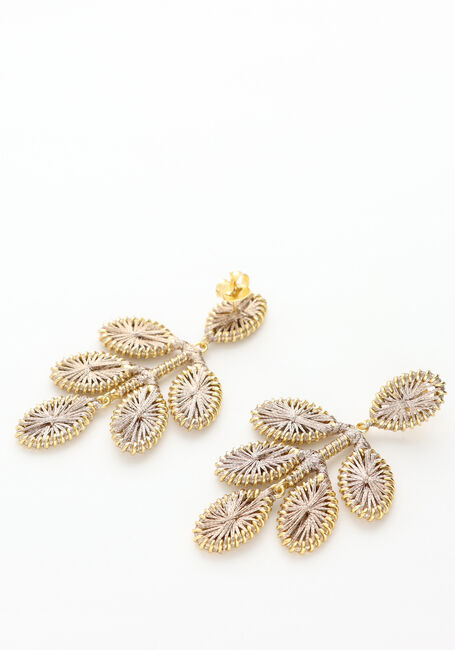 Goudkleurig LOTT. GIOIELLI Oorbellen CE SI FLOWER LEAFS EARRING M - large