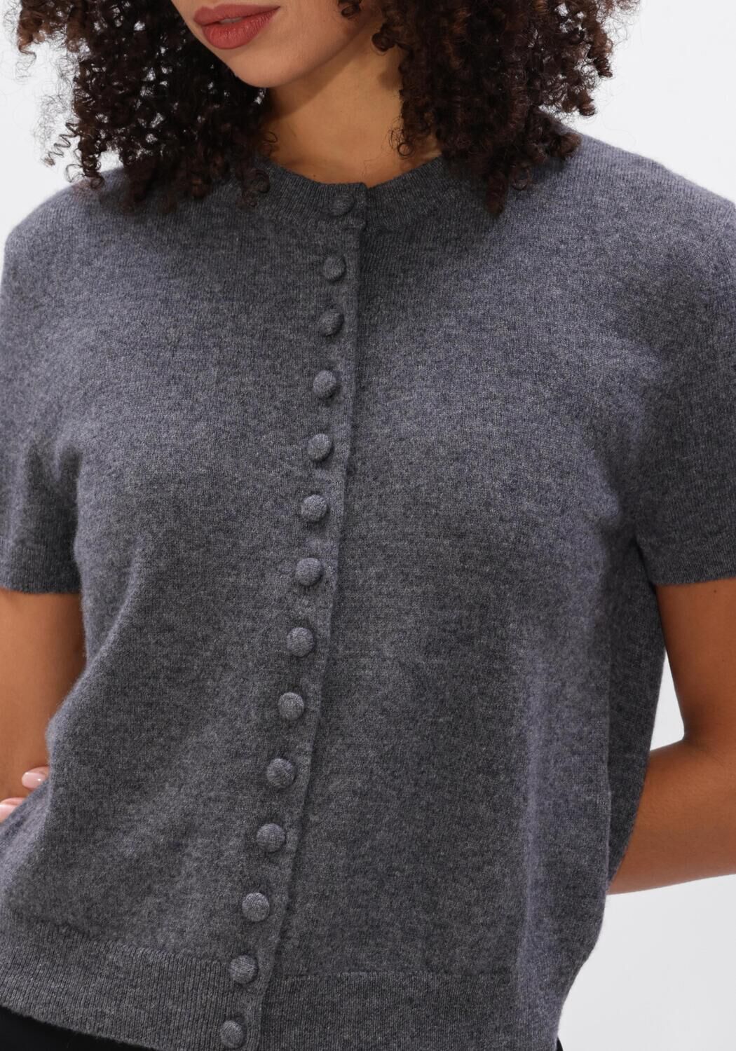 Donkergrijze LISA YANG Vest LUNEA CARDIGAN - large