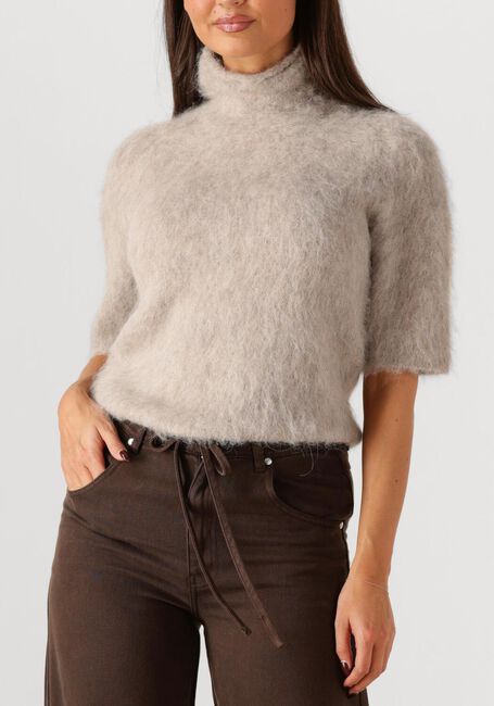 Beige SECOND FEMALE Trui KARLA KNIT SS - large