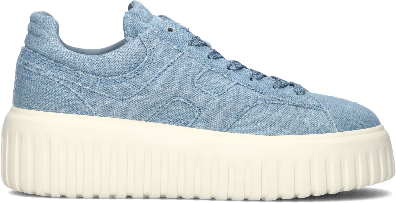 Hogan Lage Sneakers Dames H-stripes, Maat: 40, Materiaal: Denim, Kleur: Blauw