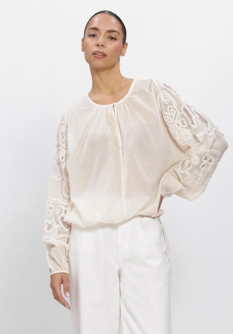 Creme DANTE6 Trui ULALA EMBROIDERED BLOUSE - large