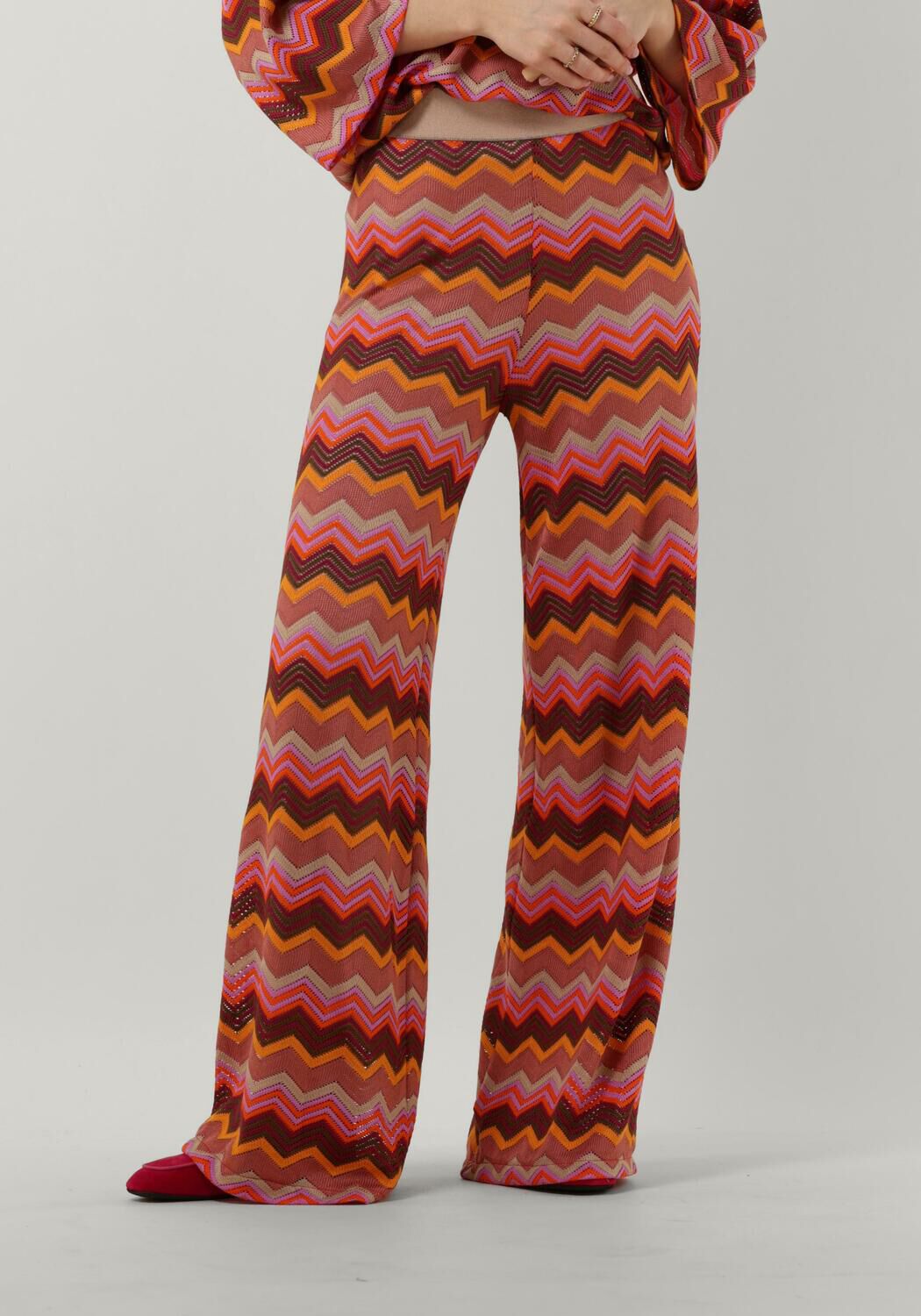 Amaya Amsterdam Wijde Broek Dames Loa, Maat: XS, Kleur: Roze