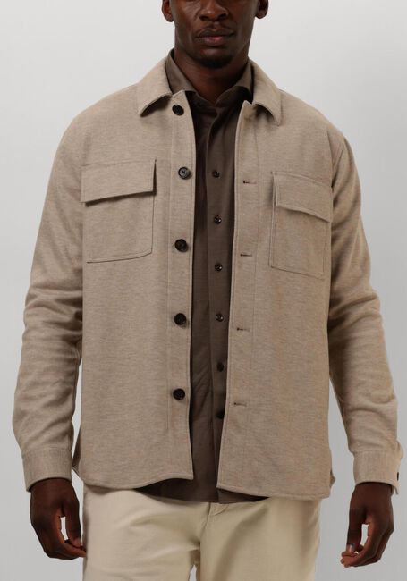 Beige PROFUOMO Overshirt OVERSHIRT KNITTED - large