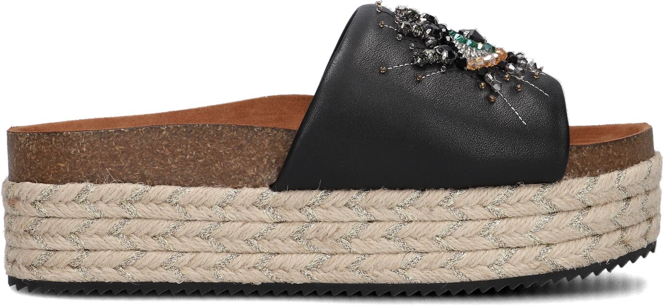 Kurt Geiger London Slippers
Dames Kensington Eye Flatform, Maat: 38, Materiaal: Leer, Kleur: Zwart