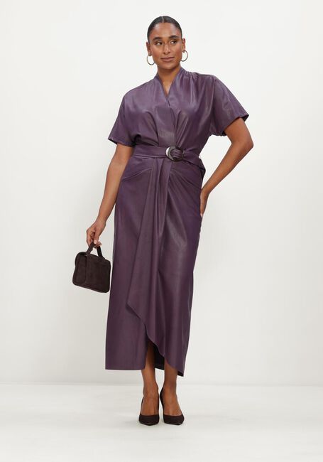 Paarse CAROLINE BISS Midi jurk 4109 - large