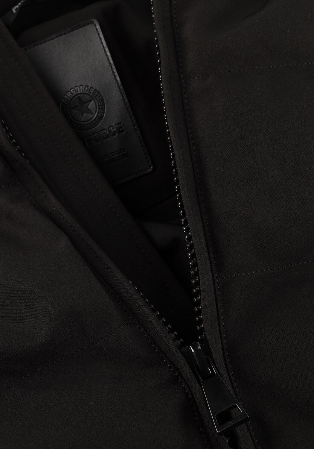 Zwarte AIRFORCE Gewatteerde jas MITCHELL PARKA - large