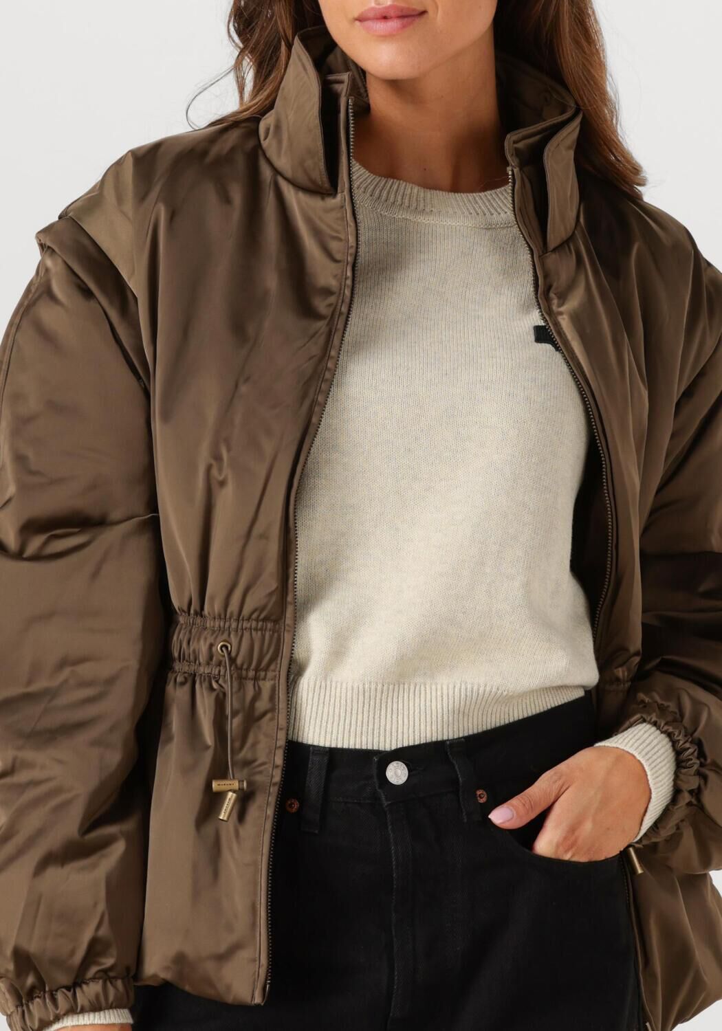 Bruine MARANT ETOILE Gewatteerde jas DASTYNI-GC 25AMA0007FC - large