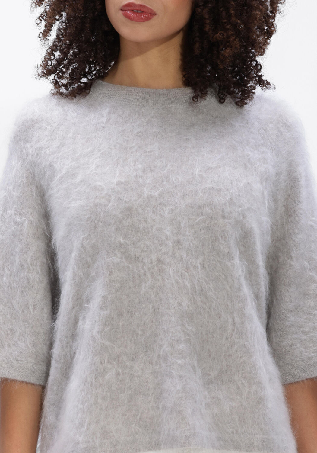 Lichtgrijze ABSOLUT CASHMERE Trui JENNA - large