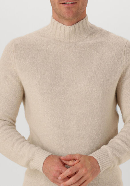 Beige PROFUOMO Coltrui PULLOVER MOCK NECK BOILED WOOL - large